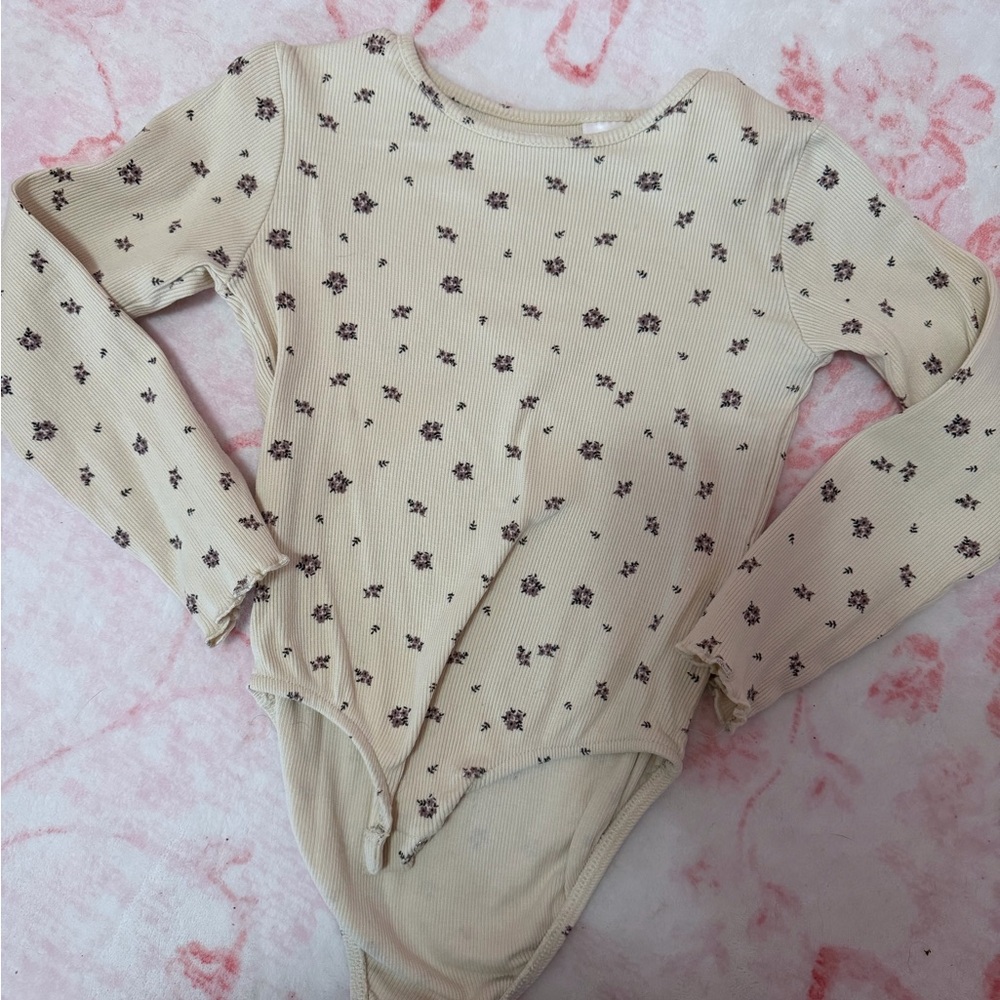 Zara Cream Floral Kids Bodysuit